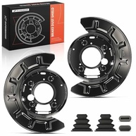 A-Premium Protetor contra poeira de freio traseiro e passageiro compatível com modelos Chevrolet e GMC - Silverado 2500 3500 HD, Sierra 2500 3500 HD, 2011-2019, conjunto de 2 peças - imagem 2