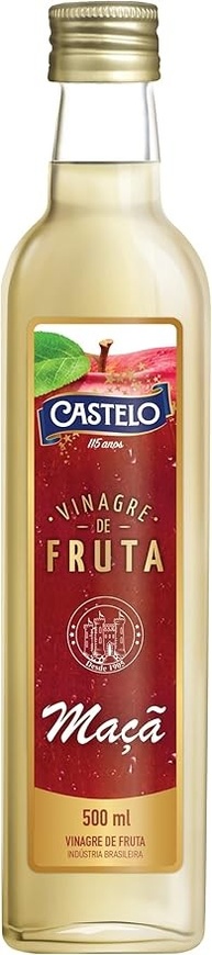 LUBEX Castelo Alimentos Vinagre De Fruta Maçã 500Ml Pequeno - imagem 1