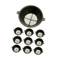 Filtro de tinta de malha industrial, filtro de funil, reutilizável para tintas automotivas, resíduos de alimentos, tintas para artesanato, 10 Peças 15x6.5cm - imagem 1