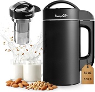 Máquina de fazer leite de amêndoa de 1,5 g (filtro embutido) 100% aço inoxidável 304, faz leite à base de plantas, sopa e suco, 6 a 7 xícaras por lote, limpeza automática, máquina de leite de nozes 8 - imagem 1
