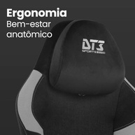 Cadeira Gamer DT3 GX Reclinável com Tecido Max2Weave - Apoio de Cabeça Ajustável e Braços com Profundidade - imagem 5