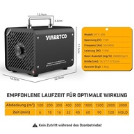 Gerador de Ozônio VIARRTCO 30.000 mg/h: Purifique Ambientes de até 6000 pés² - imagem 3