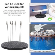 Sanpyl Plataforma Giratória 360° para Pintura de Modelos - 7.5" com Clipe de Metal - imagem 4