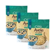 Kit com 3 Pouchs de Aveia em Flocos Grossos sem Glúten de 200g cada - Cereal Crock - imagem 2