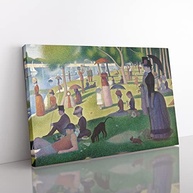 Quadro Uma Tarde de Domingo na Ilha de Grande Jatte - Georges Seurat 60x40cm | Arte Clássica em Canvas Premium - imagem 3