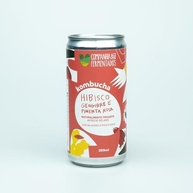 Kombucha de hibisco, gengibre e pimenta rosa; gaseificação natural/lata 269 ml - imagem 2