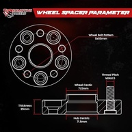 Espaçadores de Roda 5x115 25mm CNC Forjado Hubcentric para Dodge Charger, Challenger, Magnum e Chrysler 300c - imagem 3