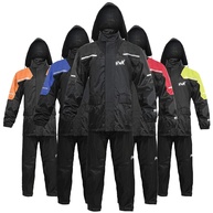 HWK Roupa de Chuva Moto 2 Peças Impermeável com Jaqueta e Calça Refletiva - Proteção Total - imagem 1