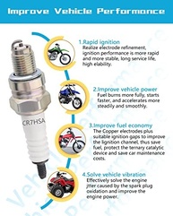 Kit 4 Velas de Ignição A7RTC Compatível CR7HSA - Potencialize Sua Moto GY6 50cc a 150cc - imagem 5