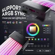 Kit Extensor de Cabo RGB Aurora AsiaHorse para PC: Iluminação ARGB para Placa Mãe e GPU - imagem 4