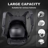 Mochila de motocicleta masculina - Mochila de capacete impermeável de grande capacidade para homens com bolso para laptop, grande - imagem 3
