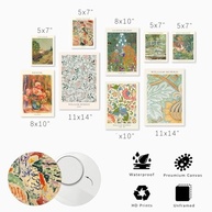 Conjunto de 9 Impressões de Arte de Parede Ecléticas Vintage - Coleção Maximalista com Estilos Matisse, Van Gogh e Monet - imagem 4