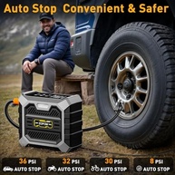 Compressor de Ar Portátil 12V: Inflador de Pneu Digital Rápido e Inteligente - imagem 4