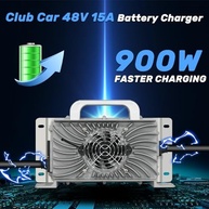 Carregador de Bateria 48V 15A HANGKUNNE para Carrinho de Golfe - Carga Rápida e Inteligente - imagem 3