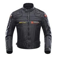 BORLENI Jaqueta de motocicleta Jaqueta de motocicleta, à prova de vento, equipamento de proteção de corpo inteiro, armadura CE para todas as estações - imagem 2