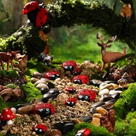 Joaninhas de Resina para Decoração de Jardim - 18 Peças em 4 Tamanhos - Ideal para Presentes e Decoração Externa - imagem 3
