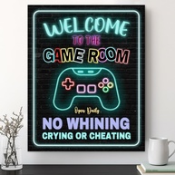 Arte de Parede Gamer 20x25cm - Decoração Moderna para Quarto de Jovens e Sala de Jogos - imagem 1