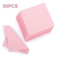 50 Panos de Limpeza Rosa Macios para Joias, Óculos e Telas - Pano de Polimento Não Abrasivo - imagem 4