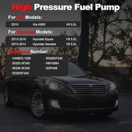 Bomba de Combustível Alta Pressão Hyundai Genesis Equus Kia K900 V8 5.0L - Peça de Reposição OEM - imagem 3