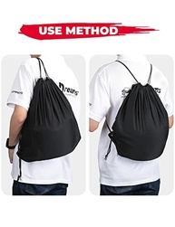KEMIMOTO Bolsa para capacete, bolsa de cordão leve de grande capacidade para motocicleta, motocross, corrida, quadriciclo, UTV, snowboard, esqui, ciclismo, equitação, soldagem, capacete - imagem 5