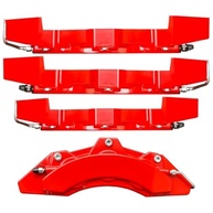 Kit 4 Capas de Pinça de Freio Universal com Logo e Cola - Estilo Tuning Vermelho - imagem 3