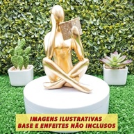 Kit Decorativo Luminária Galáxia Bola de Cristal + Estátua Pensador Abstrato - Decoração Criativa e Inspiradora - imagem 3