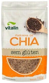 Kit 6X: Farinha de Chia Sem Glúten Vitalin 150g - imagem 2