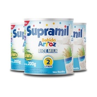 Kit 3 Supramil Bebida De Arroz Unilife sem Lactose Kids 200g - imagem 1