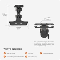 TUSITA Kit de Montagem de Trilho de Assento para Garmin Varia RCT715: Segurança e Estabilidade em Cada Pedalada - imagem 4