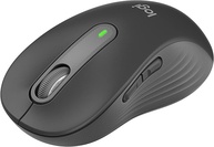 Mouse Sem Fio Logitech Signature M650 L com Design de Tamanho Padrão, Clique Silencioso, Botões Laterais Personalizáveis, Conexão USB e Bluetooth - Grafite - imagem 1
