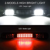 Terceira Luz de Freio LED Fumê Cromada para Chevy/GMC C/K 1500/2500 88-99 | Lâmpada de Carga Alta - imagem 3