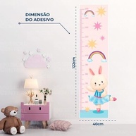 Adesivos Decorativos Régua de Crescimento Bailarina Infantil - Lavável, Seguro e Fácil de Aplicar - imagem 3