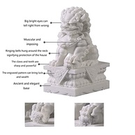 Par de Estátuas Foo Dogs Grandes - Leões Guardiões Feng Shui para Proteção e Prosperidade em Casa e Ambientes Externos - imagem 4