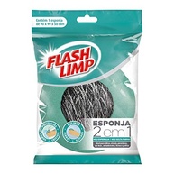 Flash Limp - Esponja 2 em 1 para Limpeza Pesada com Aço Inox e Espuma de Poliuretano - imagem 5