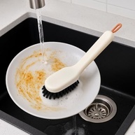 Escova de Limpeza Multiuso com Dispenser de Sabão - Design Ergonômico 17cm - imagem 3