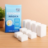 Kit 10 Esponjas Mágicas de Melamina - Limpeza Profunda sem Produtos Químicos | Multiuso e Ecológico - imagem 2
