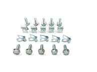 Kit 20 Clipes e Parafusos para Linha de Freio 3/16" - Fixação Segura e Durável - imagem 2