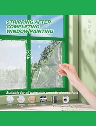 Fita de Mascaramento Líquida E-SDS - 16 Fl.Oz | Revestimento Transparente Descascável com Pincel para Pintura de Janelas - imagem 3