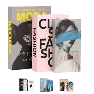 Conjunto de Livros Decorativos de Moda e Cidades - 3 Estilos em Capa Dura com Design Artístico para Decoração Elegante - imagem 1
