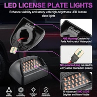 Luz de Placa LED LivTee: Upgrade Premium para Chevrolet, GMC e Cadillac (1999-2013) - imagem 4