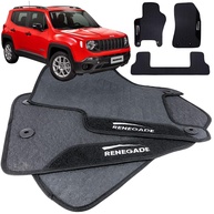 Jogo de Tapetes de Borracha para Jeep Renegade (2015-2025) - 3 Peças, Impermeável e Logo Bordado - imagem 1