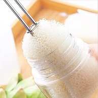 Escova de Limpeza com Espuma Substituível e Alça Longa em Aço Inoxidável – Ideal para Garrafas, Copos e Mamadeiras - imagem 3