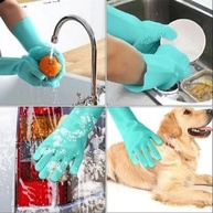 Luva de limpeza em Silicone Multiuso - Louças, Pets, Carro (Sortida) - imagem 2