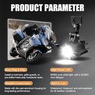 Faróis de Neblina LED Moto BMW R1200GS ADV F800GS K1600 - 40W 6000K Luz Auxiliar Potente - imagem 4