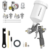 InoKraft Kit Premium de Pistola de Pulverização Ar D1 LVLP - Sistema Avançado para Pintura Profissional - imagem 1