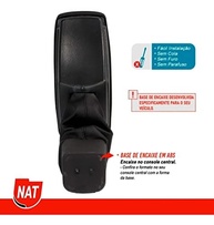 Apoio de Braço Couro Sintético Marrom Macchiato para Nissan Kicks (2016-2019) - imagem 5