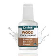 Caneta de retoque de madeira - Caneta de retoque branca de 30 ml para acabamento de madeira, tintas de secagem rápida para arranhões, lascas e manchas em móveis, armários, portas, mesas e cômodas - imagem 2