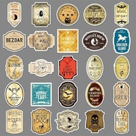 Adesivos Vintage Góticos de Poção Mágica - 50 Unidades à Prova d'Água em PVC - imagem 4