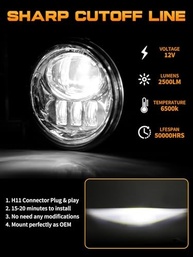 Faróis de Neblina LED para Toyota: Tacoma, 4Runner, Tundra e Mais - Aprovado DOT - imagem 4