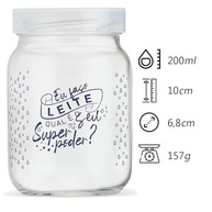 Pote de Vidro para Leite Materno Super Mamãe 200ml - 6 Unidades | Seguro, Livre de BPA e Ideal para Congelamento - imagem 4